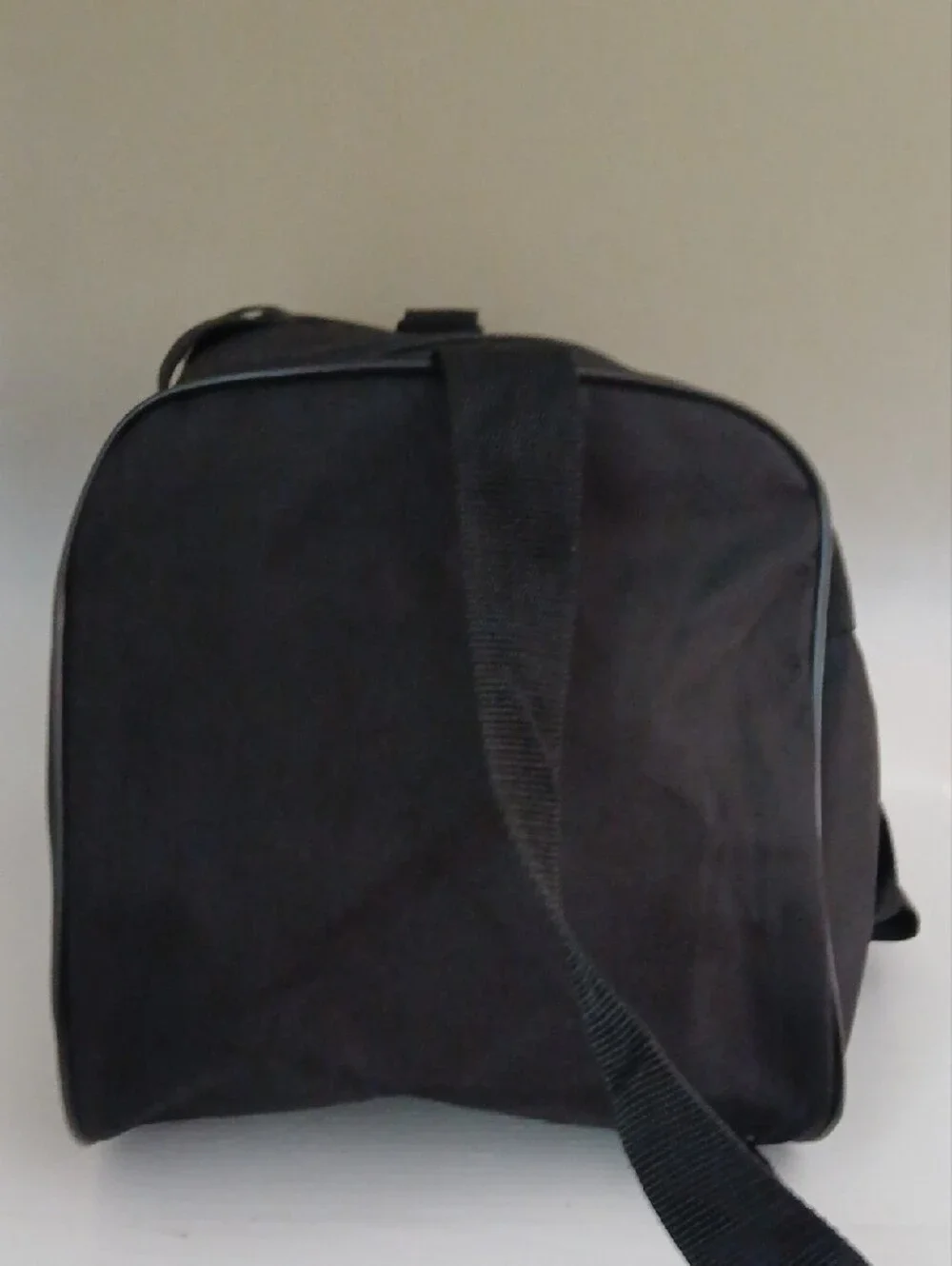 adidas Black Duffel Bag with White Logo